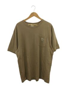 Carhartt◆ポケットTシャツ/L/コットン/KHK/K87-M//