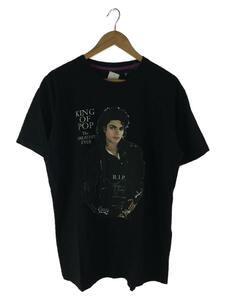 KING/Tシャツ/XL/コットン/BLK/MICHEAL JACKSON/KING OF POOP//