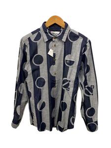 Vivienne Westwood MAN◆クラウニードットクラシックシャツ/長袖シャツ/44/コットン/IDG/総柄/VW-WR-87847//