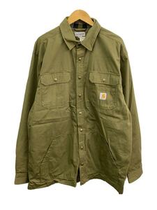 Carhartt◆19AW/RIPSTOP SOLID SHIRT JACKET/ジャケット/XL/コットン/KHK/104146//