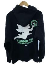 #FR2◆THANK YOU Angel Hoodie/パーカー/XL/コットン/BLK//_画像2