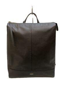 FOSSIL*ELINA BACKPACK/e Lee na/3WAY leather backpack / shoulder bag / leather /BLK//