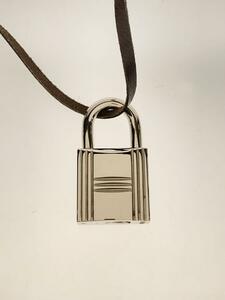 HERMES◆カデナ/レザーストラップネックレス/ネックレス/-/SLV/トップ有/レディース