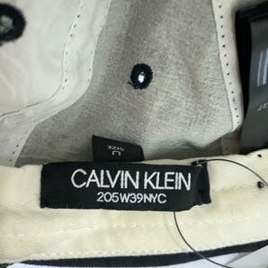Calvin Klein◆205W39NYC/19SS 刺繍ロゴキャップ/キャップ/-/コットン/BLK/メンズ/82MLLA13の画像5