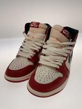 NIKE◆AirJordan1/HighOG/Lost & Found/23.5cm/RED/レザー/DZ5485-612_画像2