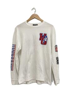 HYSTERIC GLAMOUR◆長袖Tシャツ/M/コットン/WHT/02233CL05//