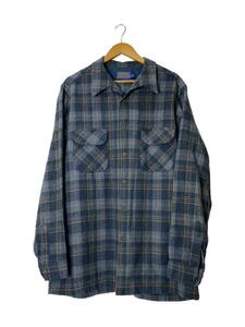 PENDLETON◆長袖シャツ/XL/ウール/マルチカラー/チェック/70s/USA製