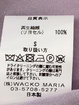 WACKO MARIA◆長袖シャツ/S/パープル/無地/23FW-WMS-OC10_画像4