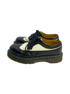 Dr.Martens◆バイカラーウィングチップ/ドレスシューズ/UK7/BLK/レザー/10458