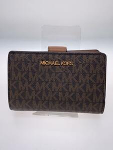 MICHAEL KORS◆財布/-/BRW/総柄/35F8GTVF2B/割れ考慮