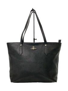 Vivienne Westwood◆トートバッグ/レザー/BLK