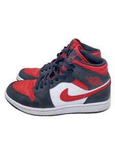 NIKE◆AIR JORDAN 1 MID_エアジョーダン 1 ミッド/26cm/RED