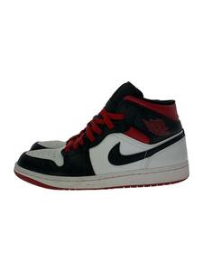 NIKE◆AIR JORDAN 1 MID/27.5cm/WHT/レザー