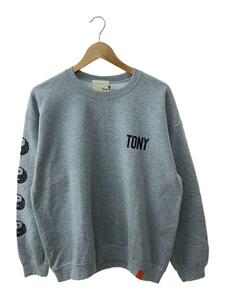 Tony TaizSun◆スウェット/L/コットン/GRY/無地/21FW-012