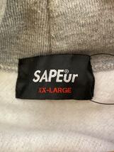 A Elegantes SAPEur◆パーカー/XXL/コットン/GRY_画像3