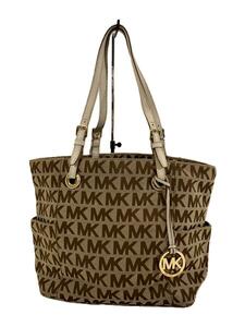 MICHAEL KORS◆トートバッグ/-/BRW/総柄