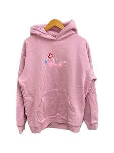 Dime◆Logo Pullover Hoodie/パーカー/L/コットン/PNK/プリント