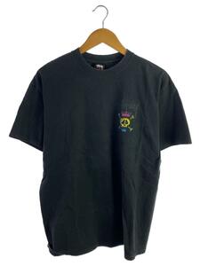 STUSSY◆Tシャツ/L/コットン/BLK/無地