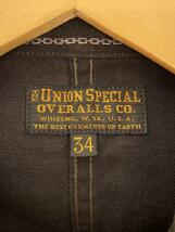 UNION SPECIAL OVERALLS◆カバーオール/34/-/BLK/ストライプ/4517991_画像3