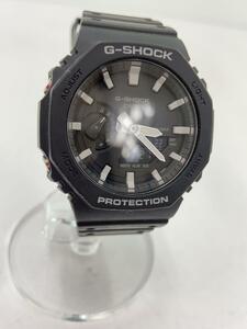 CASIO◆クォーツ腕時計・G-SHOCK/デジアナ/ラバー/BLK/BLK