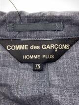 COMME des GARCONS HOMME PLUS◆13SS/プアキング期/テーラードジャケット/XS/ウール/GRY/ストライプ/PM-J088_画像3