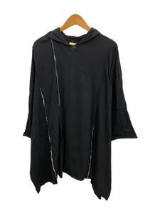 B Yohji Yamamoto◆長袖カットソー/2/コットン/BLK/無地