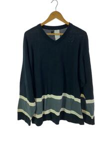 STUSSY◆HOCKEY SWEATER/セーター(薄手)/XL/コットン/NVY