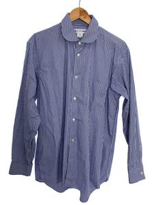 COMME des GARCONS SHIRT◆yarn dyed cotton stripe poplin shape1/FZ-B219/丸襟/ストライプ/M