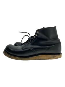 RED WING◆90s/羽タグ/型崩れ/ソール補修/ブーツ/US9/BLK/レザー/8165