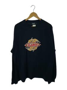 X-LARGE◆23FW/TRIBAL EMBROIDERED L/S TEE長袖Tシャツ/XL/BLK/101233011035