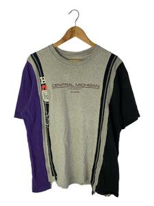 Rebuild by Needles◆ドッキングTシャツ/one/コットン/GRY/IN255