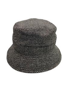 WTAPS◆バケットハット/-/ウール/GRY/チェック/メンズ/202HCDT-HT14/サイズ4/TWEED