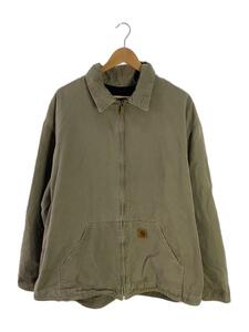 Carhartt◆デッキジャケット/XL/コットン/BRW/無地