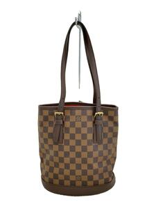 LOUIS VUITTON◆ダミエ マレ バケット トートバッグ/ショルダーバッグ/PVC/BRW/総柄/N42240