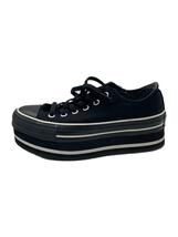 CONVERSE◆ローカットスニーカー/24cm/BLK_画像1