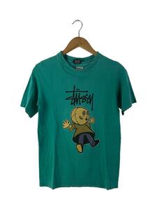 STUSSY◆80S/ドリー/Tシャツ/S/コットン/BLU/プリント