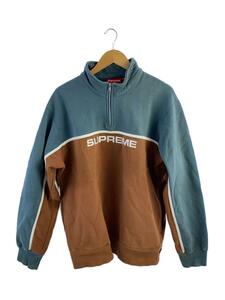 Supreme◆17AW/2-Tone Half Zip Sweatshirt/XL/コットン