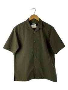 THE NORTH FACE◆S/S OPEN COLLAR SHIRT_ショートスリーブオープンカラーシャツ/M/ポリエステル/KHK/無