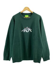 HUF◆セーター(厚手)/L/アクリル/GRN/snowman crew sweater