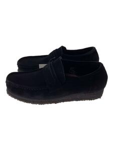 Clarks◆ワラビーローファー/26cm/BLK/スウェード/261725037075