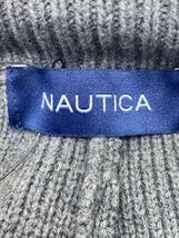 NAUTICA◆Felt Patch Arch Logo Knit Pants/ボトム/XL/アクリル/グレー/使用感有_画像4