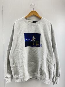 X-LARGE◆24SS/×NAS PHOTO CREWNECK SWEATSHIRTスウェット/XL/コットン/GRY/