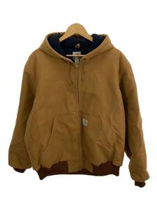 Carhartt◆DUCK ACTIVE JACKET THERMAL LINED/USA製/L/コットン/J140-BRN