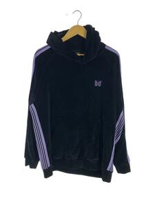 Needles◆Track Hoody-C/PE Velour/パーカー/L/コットン/BLK/KP226