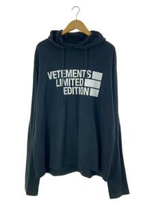 VETEMENTS◆パーカー/XS/コットン/BLK/無地/UE51TR830B