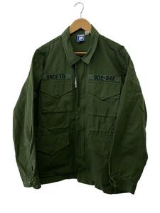 UNDEFEATED◆22SS M65 STENCIL JACKET/L/コットン/KHK/無地/220771040