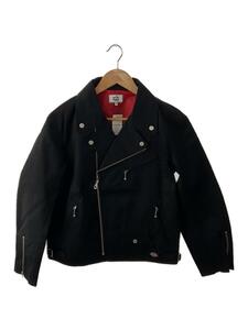 DICKIES◆FOR THE WEEKEND/ダブルライダースジャケット/M/ポリエステル/BLK/FT003001BW