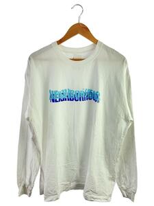 NEIGHBORHOOD◆長袖Tシャツ/XL/コットン/WHT/プリント