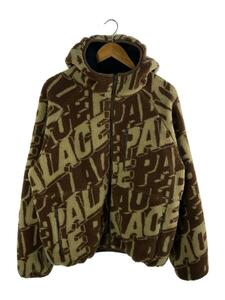 PALACE◆22SS/JACQUARD FLEECE HOODED JACKET/フリースジャケット/L/ポリエステル