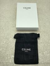 CELINE◆箱付/レザーカードホルダー/ロゴ刻印/カードケース/レザー/ブラック/メンズ_画像5